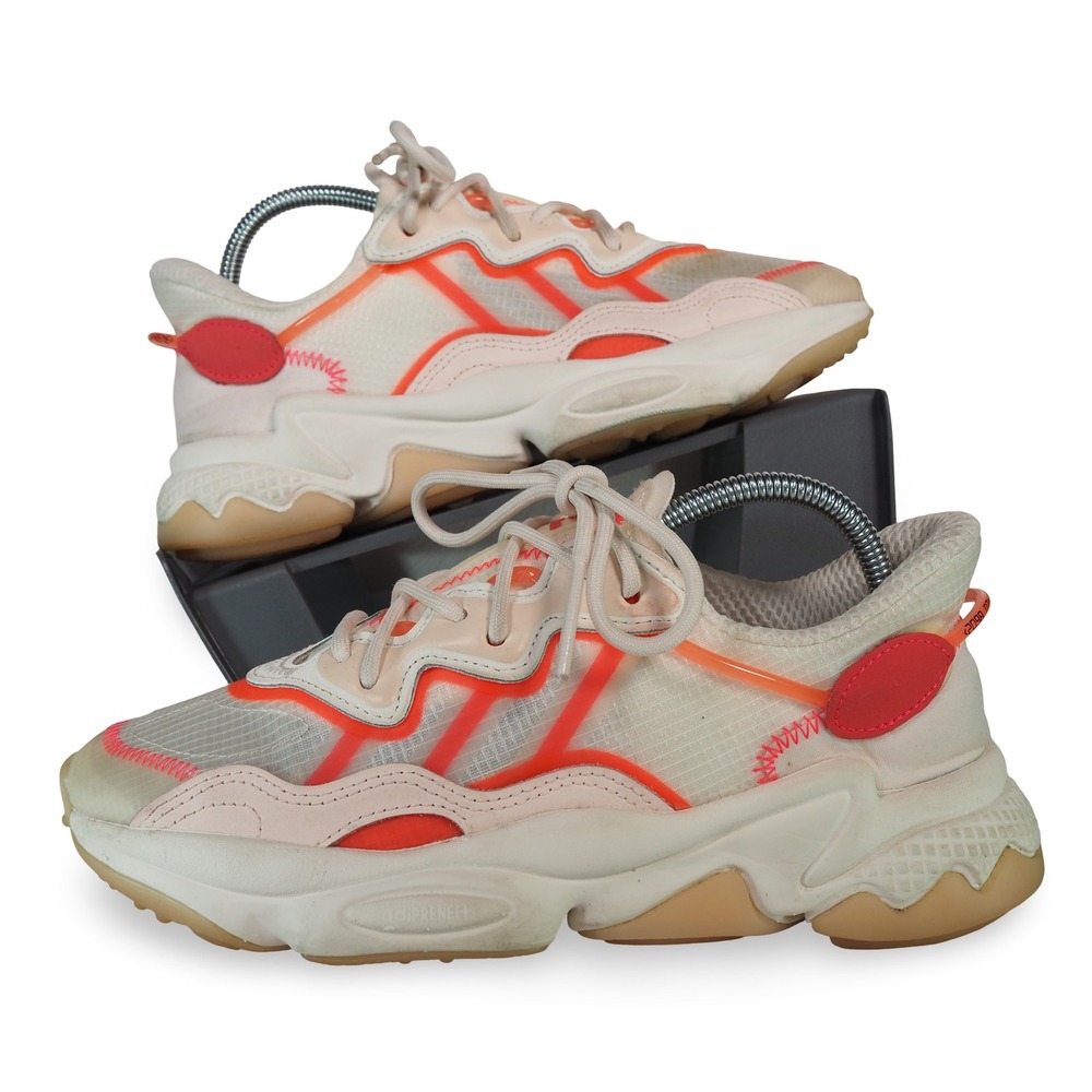 Adidas Ozweego Sneakers Women 5.5 Signal Pink Off White FY3128 Running Shoes